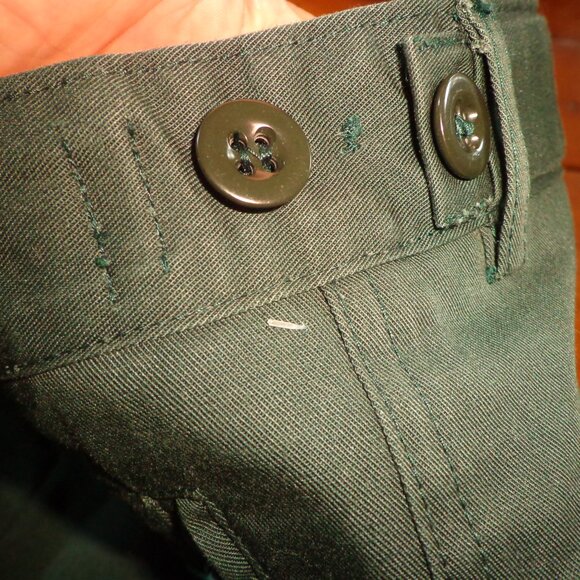 NEW Diolen Trousers Made in Europe 24 Adjustable Waist Hunter Detailing Galore - Picture 9 of 16